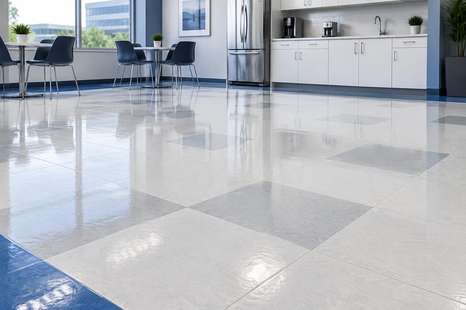 Resilient tile floors