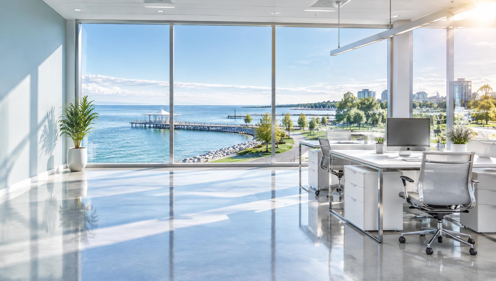 Spotless office in Burlington, Ontario