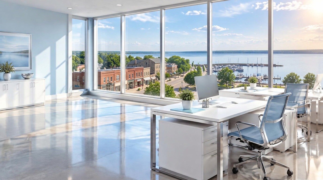 Spotless office in Port Perry, Ontario