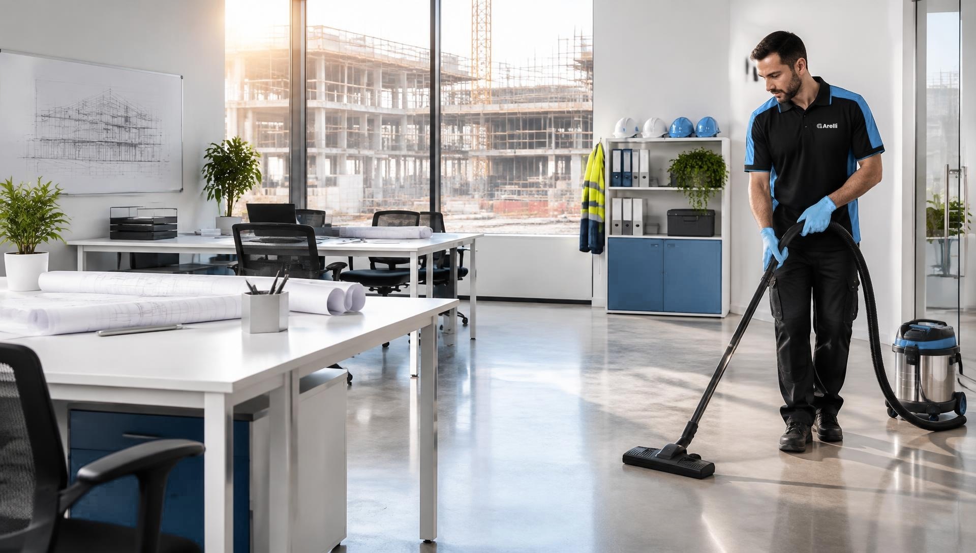 Arelli cleaner in a bright, spotless arelli cleaning space