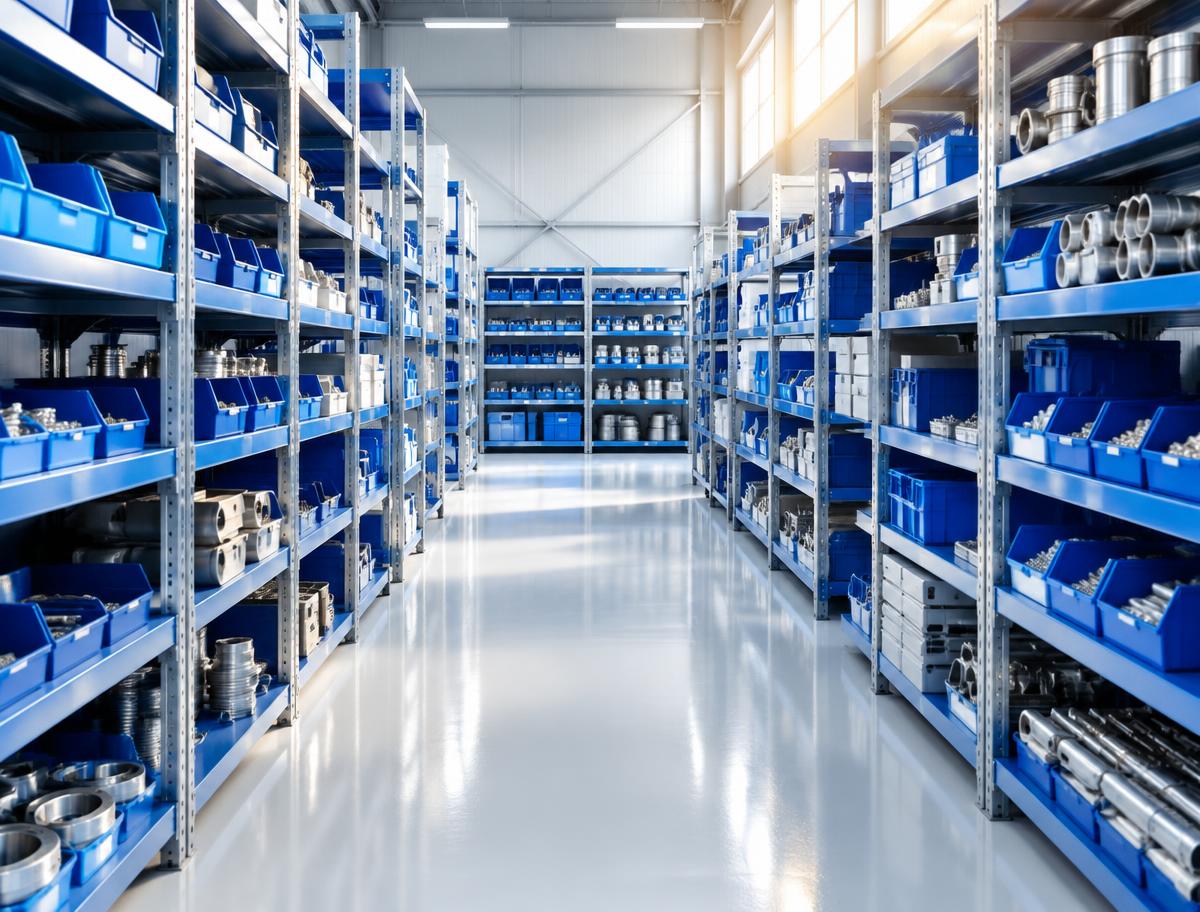 Warehouse storage aisles