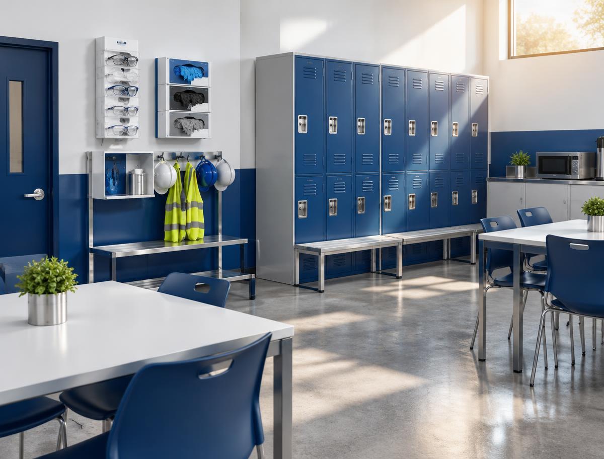Breakrooms, locker rooms & PPE stations