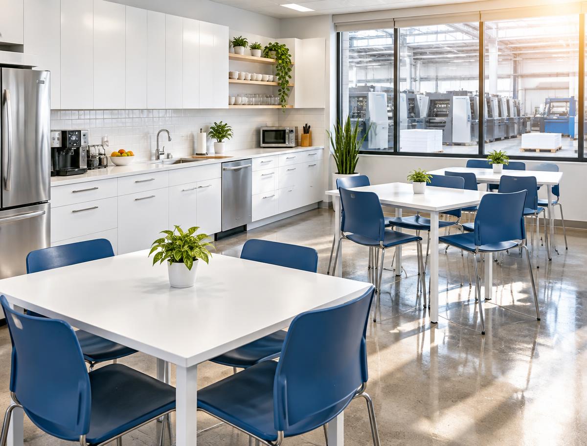 Staff breakrooms and eating areas