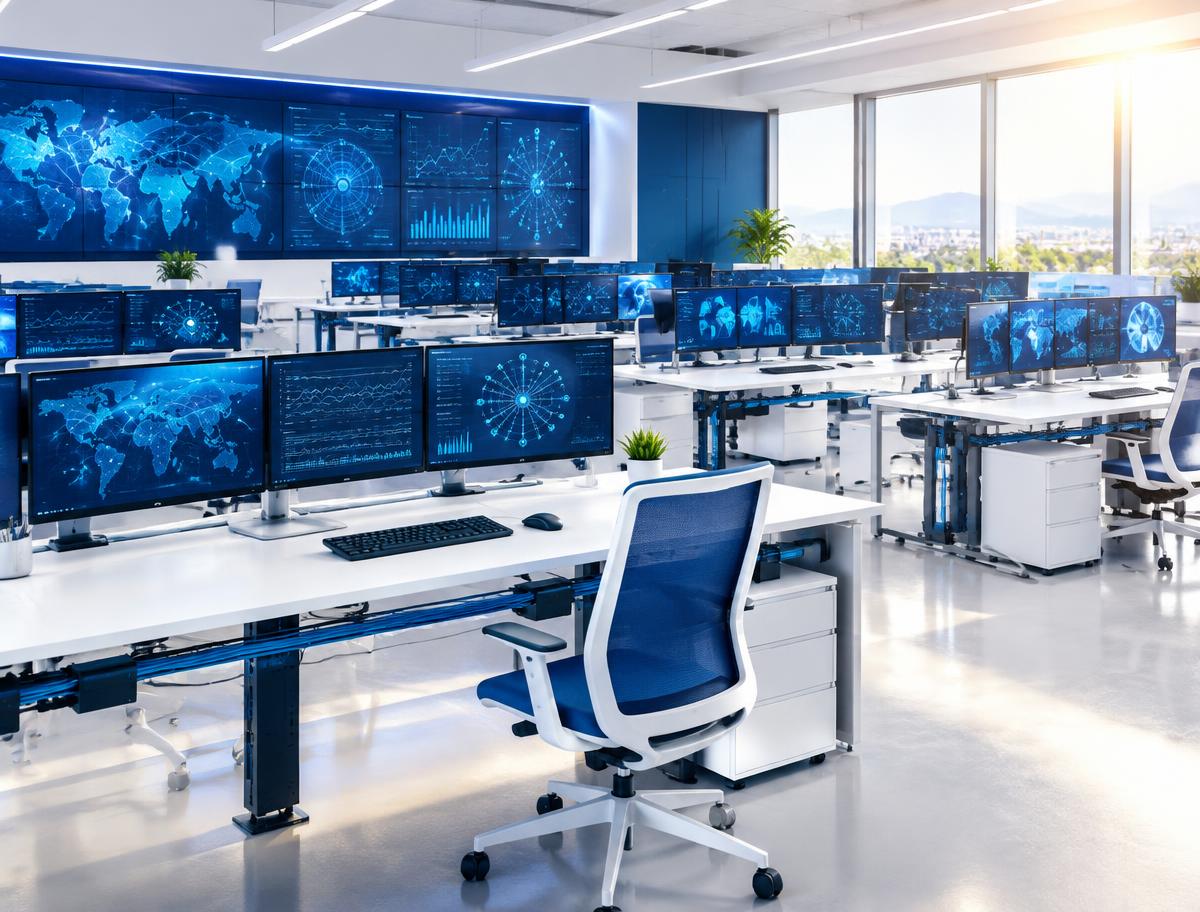 Open-Plan Operations Desks