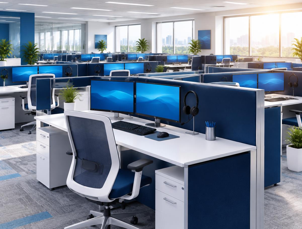 Open-Plan Operations Desks