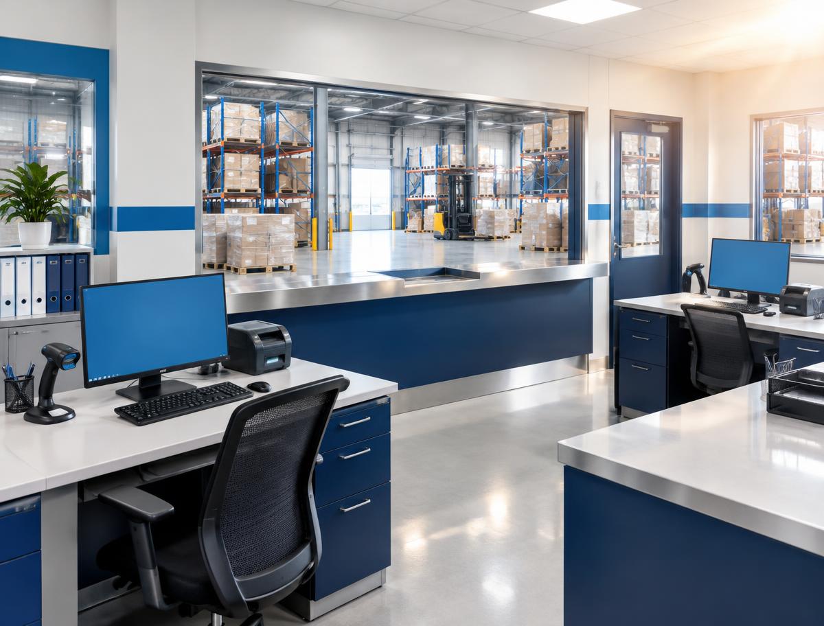 Warehouse offices & dispatch rooms