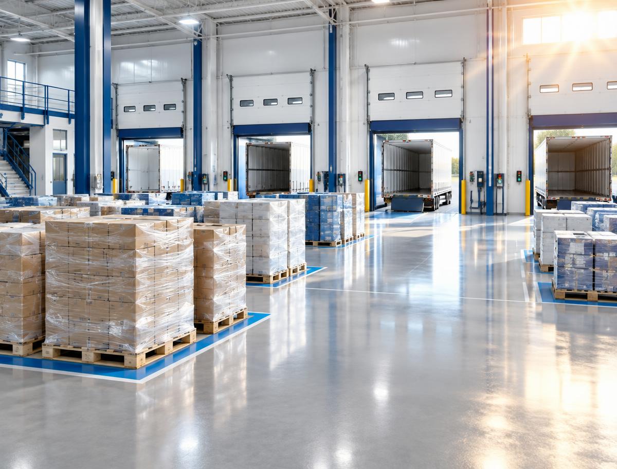 Staging and cross-docking areas